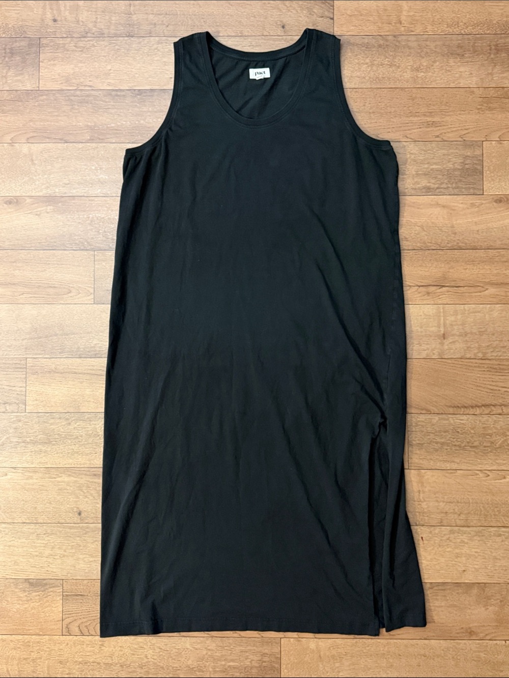 Pact Size XXL Tank Dress Midi / Maxi Length 100% Organic Cotton Minimalism Comfy